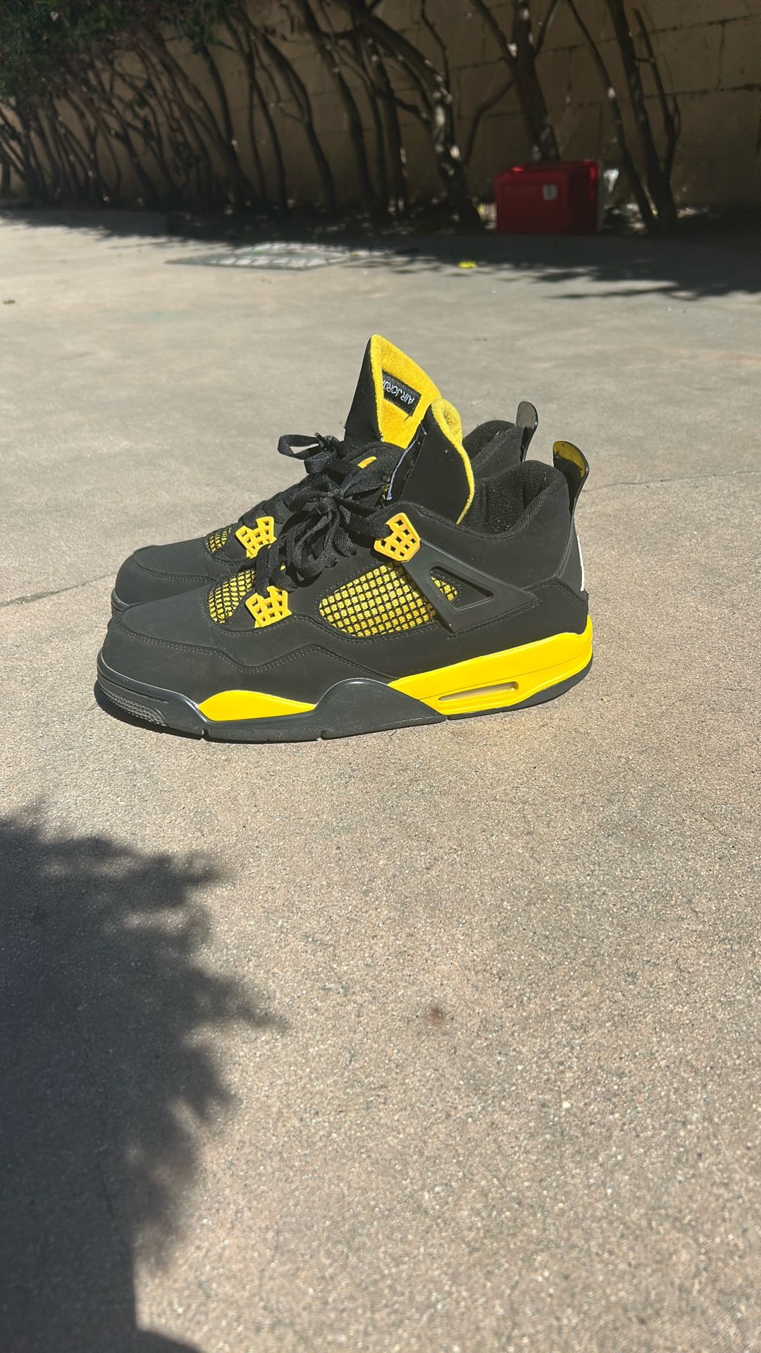 Black And Yellow Jordan 4s Size 11