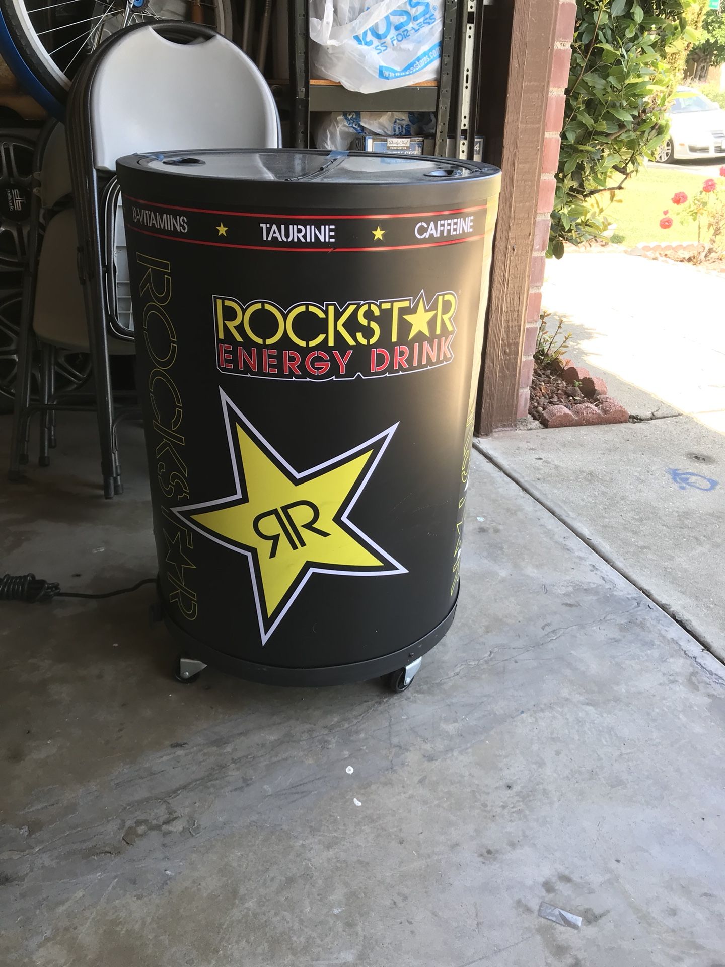 Rockstar Fridge Barrel Cooler Refrigerator RCM-77