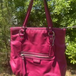 Pink coach purse