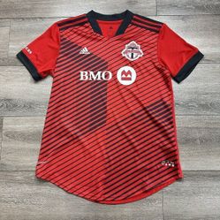 Toronto FC Home Jersey Adidas Womens Scarlet Red Large L Soccer Top 2021 22 