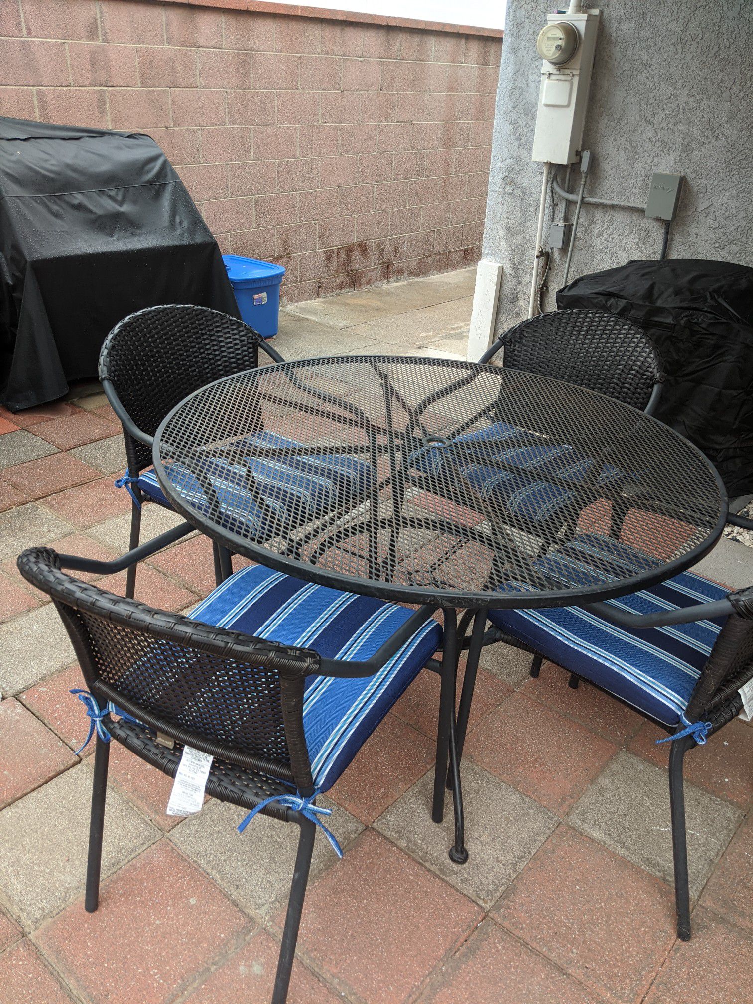Steel patio furniture
