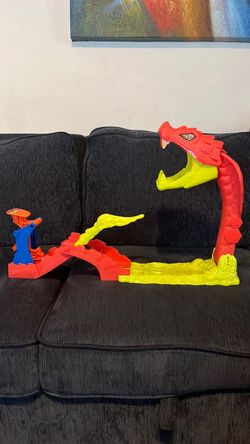 Hot wheels monster truck launcher