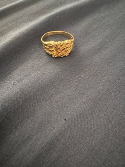 14k gold nugget ring