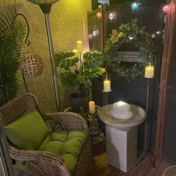 Outdoor fountain  - Pedestal Base With Light 