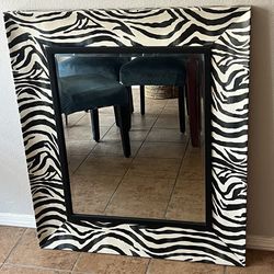 Timeless Zebra Print Mirror!