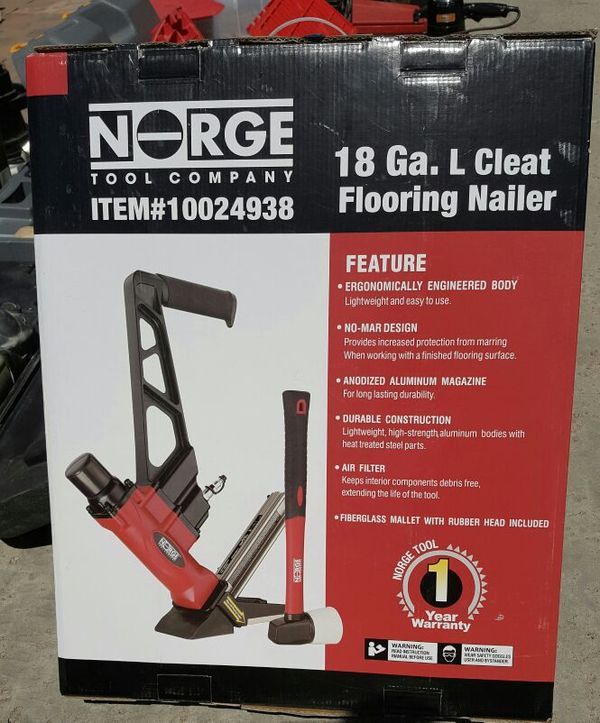 Norge 18 Gauge L Cleat Flooring Nailer Air Actuated For Sale In