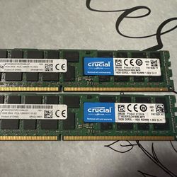 16GB DDR3 Server RAM – 2Rx4 PC3L-12800R – $20