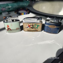 3 Collectible Advertisement Lighters.