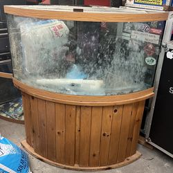92 Gallon Corner Bowfront Reef Ready Aquarium Fish Tank Complete $1000