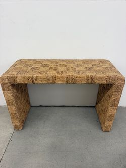 Woven Waterfall Console Table