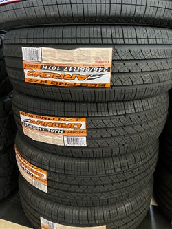✔️🚘245/65/17 vendo set de llantas nuevas arroyo