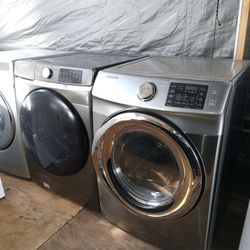 Samsung Front Load Washer And Dryer Set Both Works Good 