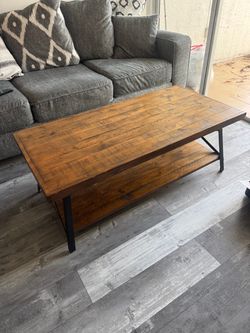 Industrial coffee table