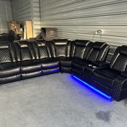 Brand New Power Reclining Sectional Couch