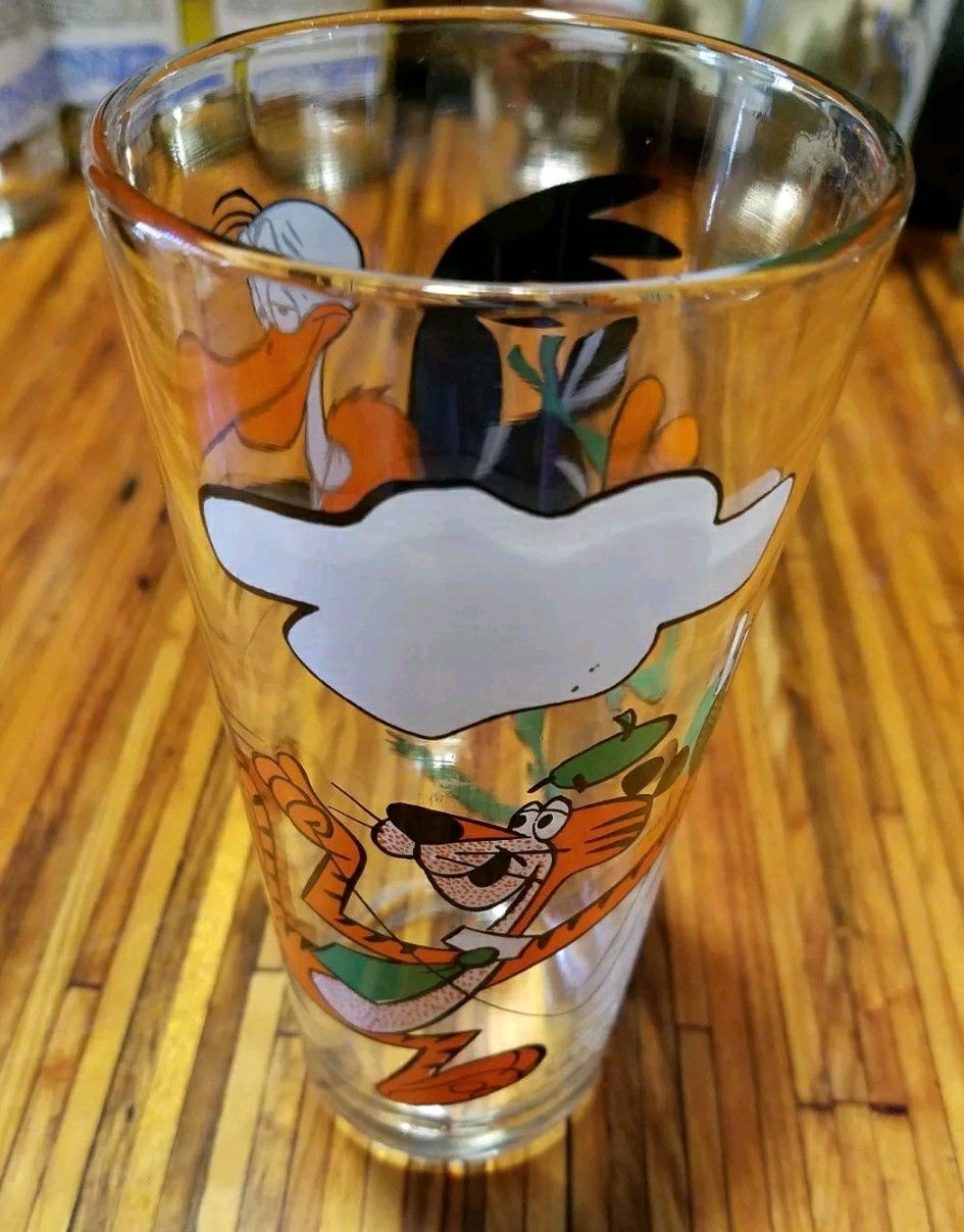 1976 Vintage Cool Cat and Beaky Buzzard Pepsi Glass