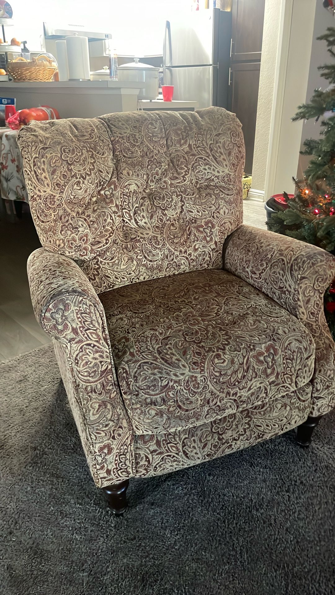 Vintage Kick Back Recliner Chair
