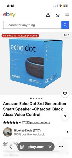 Amazon alexa echo dot speaker 
