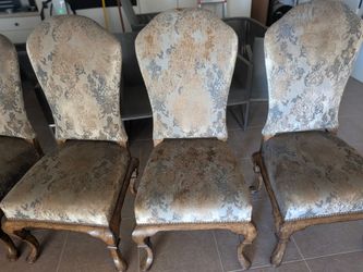Vintage Refurbished Dining Chairs (Set of 8)