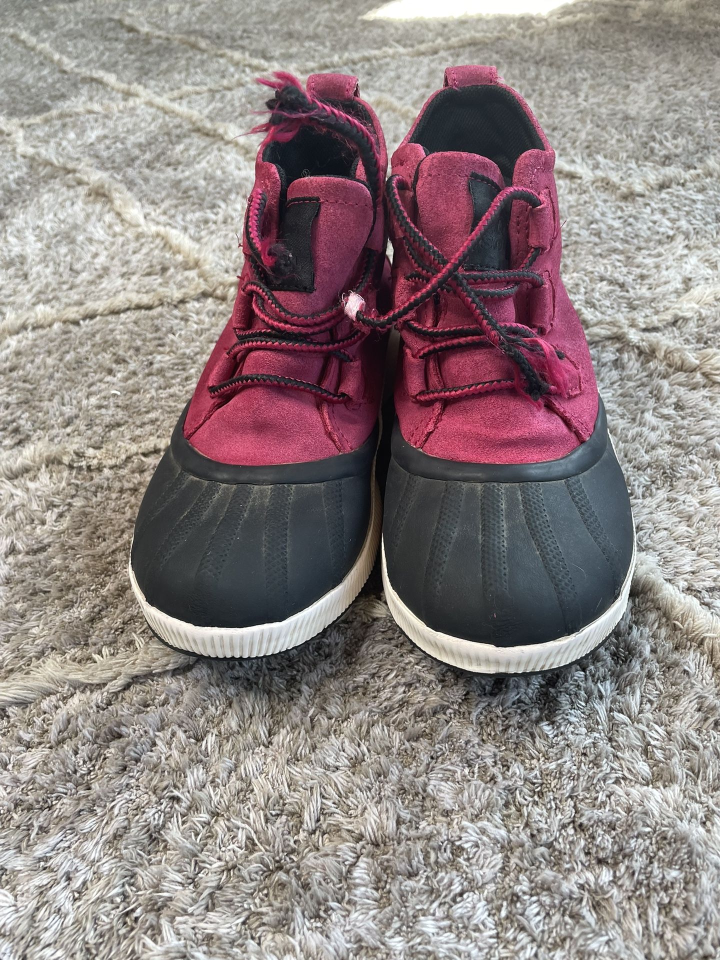 Pink Sorel Hiking Boots
