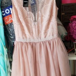 Rose Pink 🌹  Dress SIze 0 Bebe Tag on 