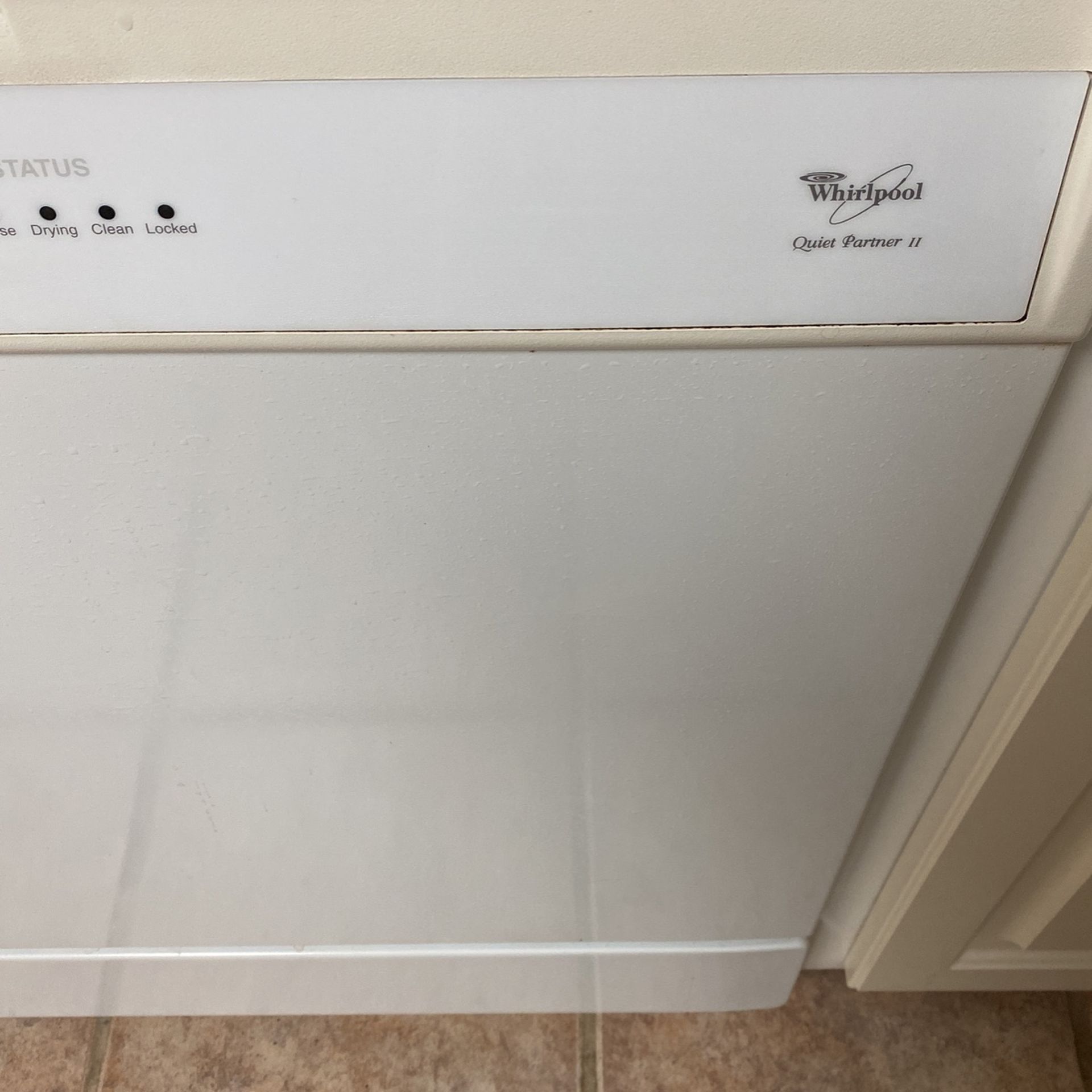 Whirlpool dishwasher works great. Just went to stainless steel.