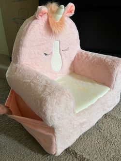 Kids Plush Unicorn Chair