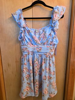 Cute blue floral dress