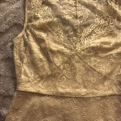 Beautiful new gold lace dress