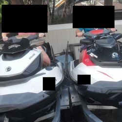 2013 Sea Doo GTX155S & Wake 155 PWC (jet skis) With Dual Trailer