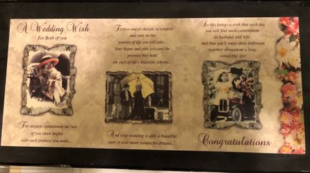 Wall hanging A wedding wish for both of you