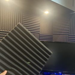 Soundproof Multi-Color Acoustic Foam Studios Panels with adhesive 