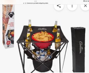 Football Tailgating or Camping Table with Cooler!