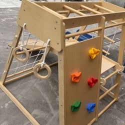 Montessori Wood Gym Play set 