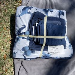 Blue Dino Comforter - Boys 