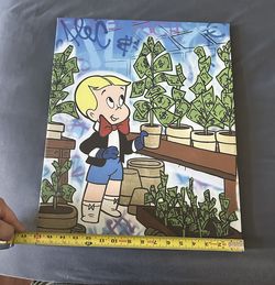 Richie rich canvas painting 16x20