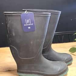 Rain Boots Mens Size 10 