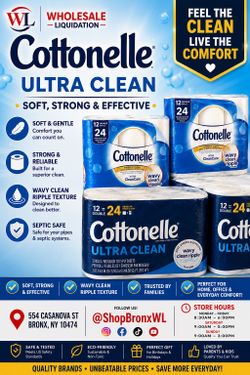 Cottonelle® FEEL THE CLEAN LIVE THE COMFORT ULTRA CLEAN