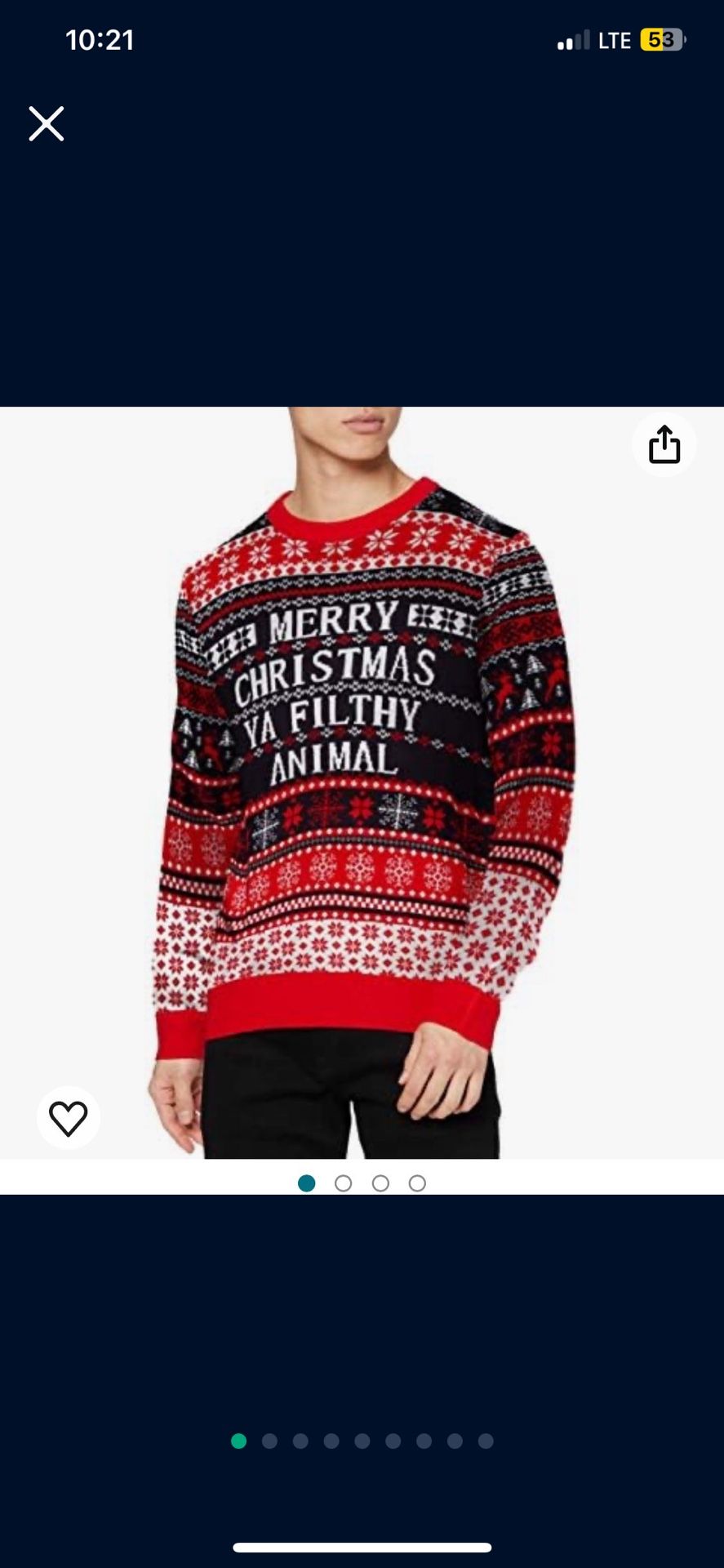 OFF THE RACK Christmas Jumper Laid Pullover Cardigan for Men