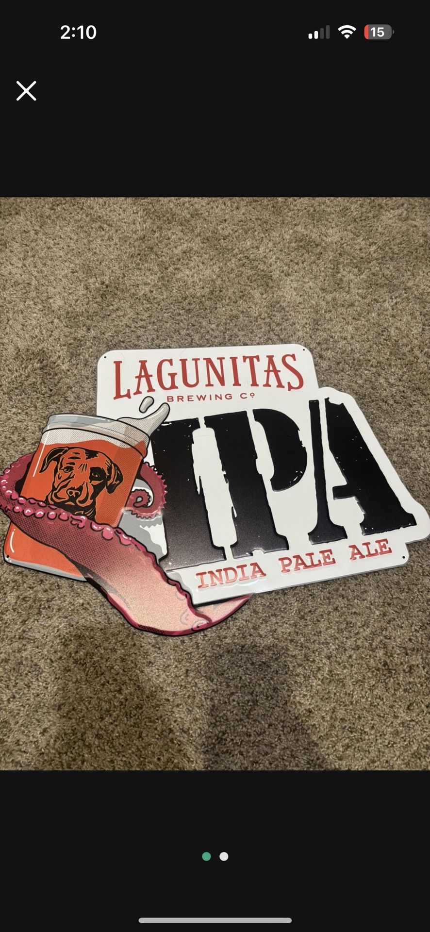 Lagunitas IPA Beer Tin Sign