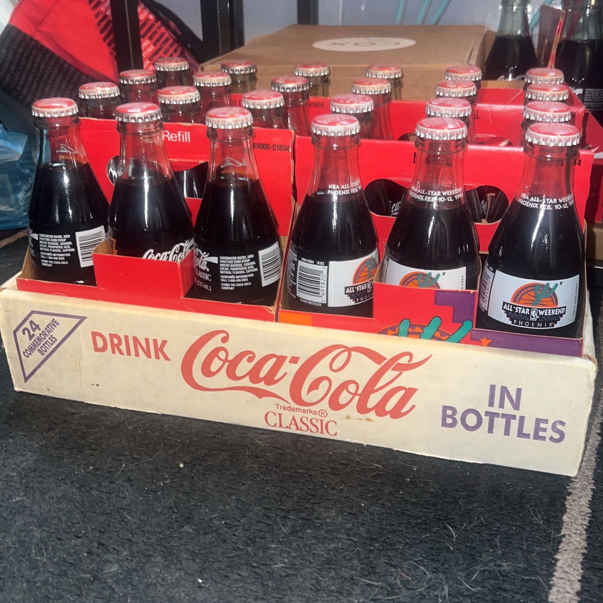 Vintage Phoenix Suns Coke Bottles