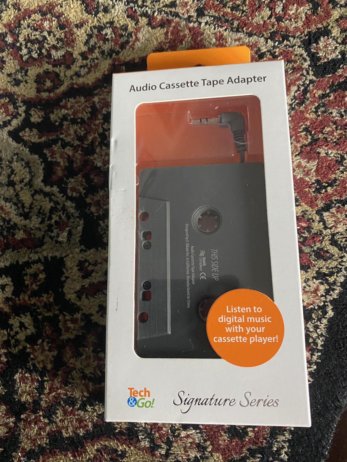 🔥Tech & Go Signature Series Audio Cassette Tape Adapter For Car