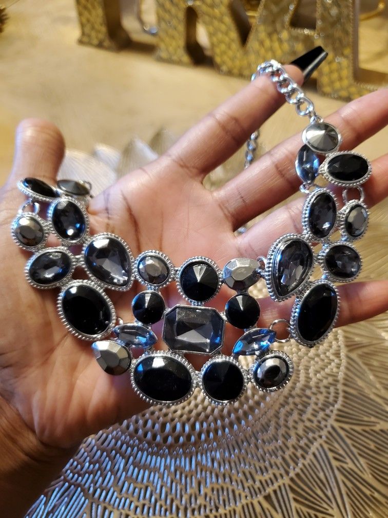 Black Silver Necklace