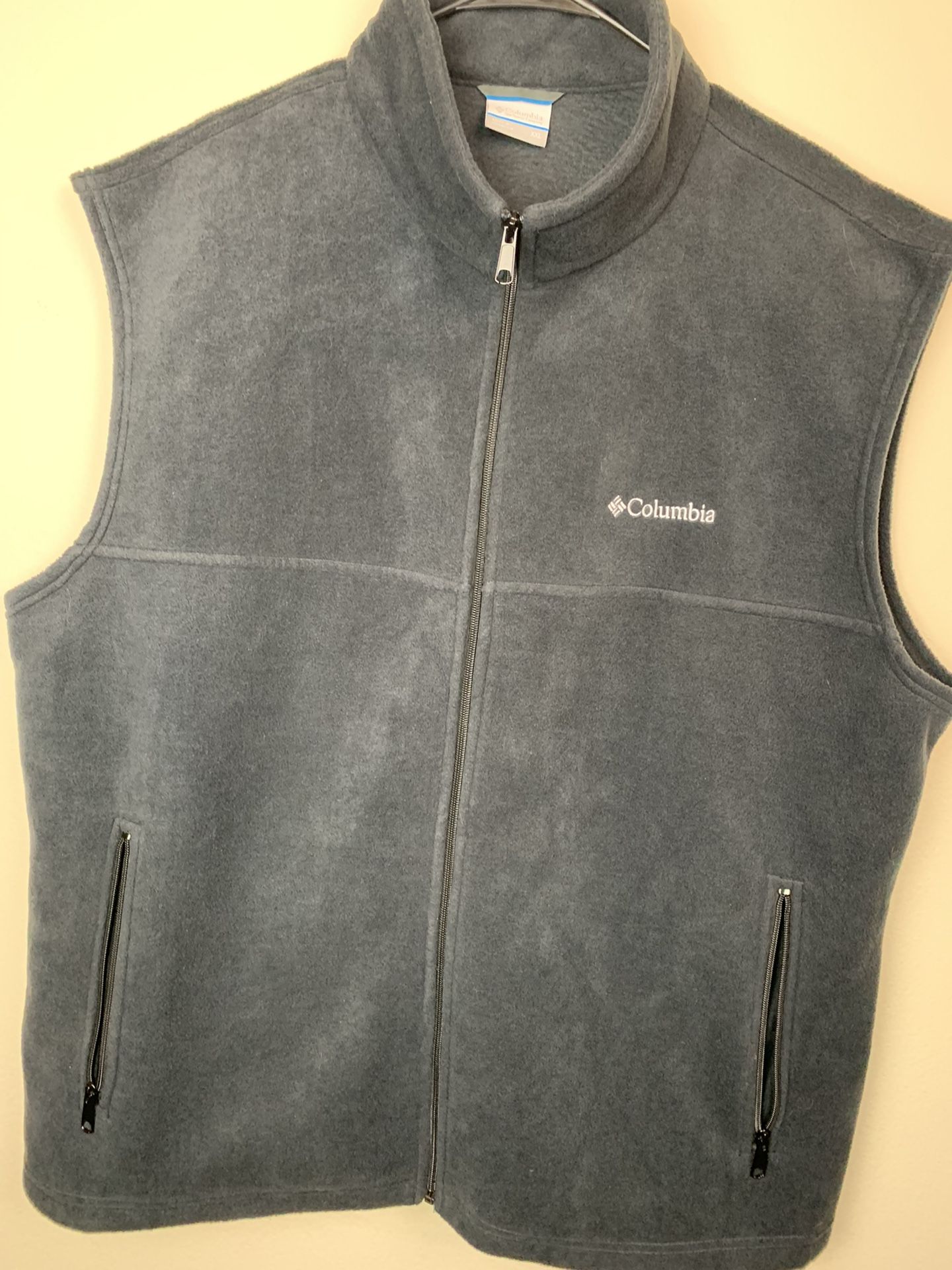 Columbia Fleece Vest Gray Size XXL Tall And Big