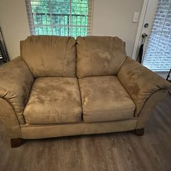 Brown Loveseat 