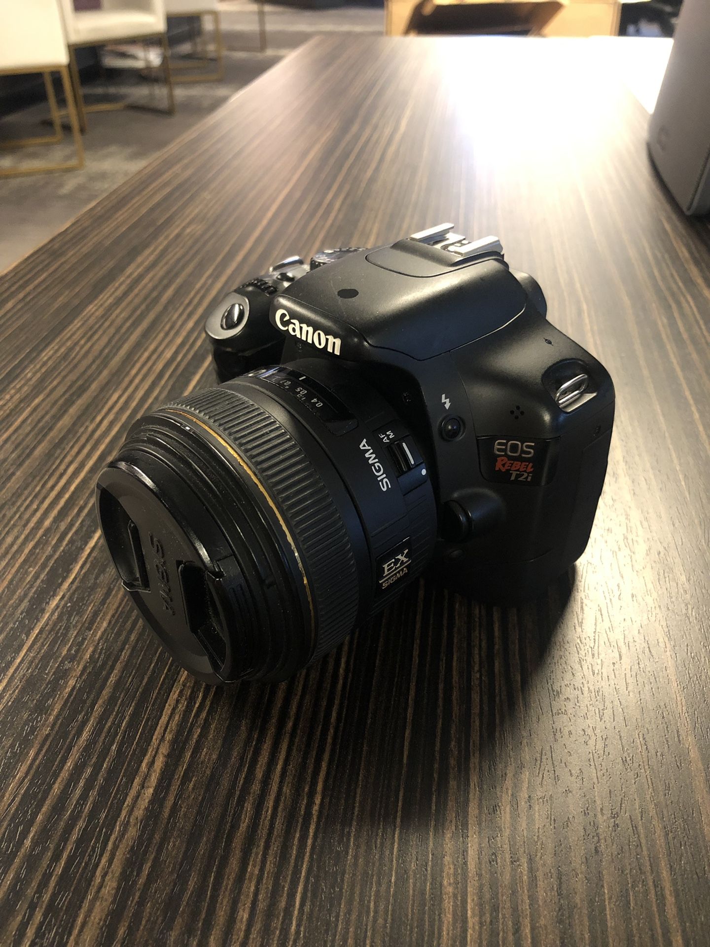 Canon Rebel T2i + Sigma 30mm f1.4 EX lens