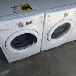 Ge Profile Washer And Gas Dryer Set Like New
