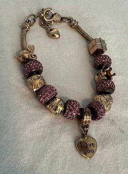 Charm Bracelet with Heart Pendant (Cash only)