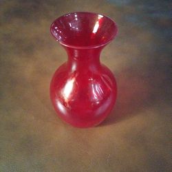 Ruby Red 5" Base  Glass