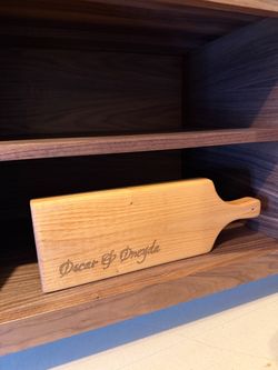 Personalized Ash Wood Cutting Board – Custom Engraved