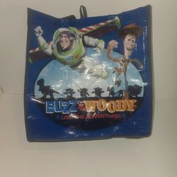 Blue Toy Story Buzz and Woody Live the Adventure Tote Bag (B-C1)